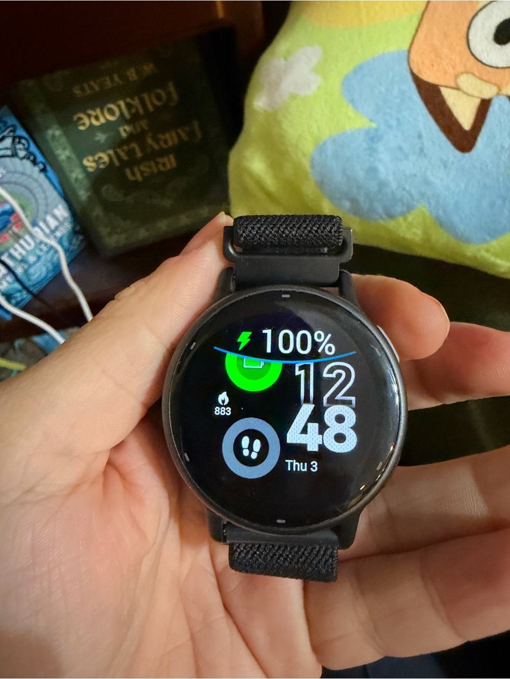garmin Black VivoActive 5 with Black Nylon Band